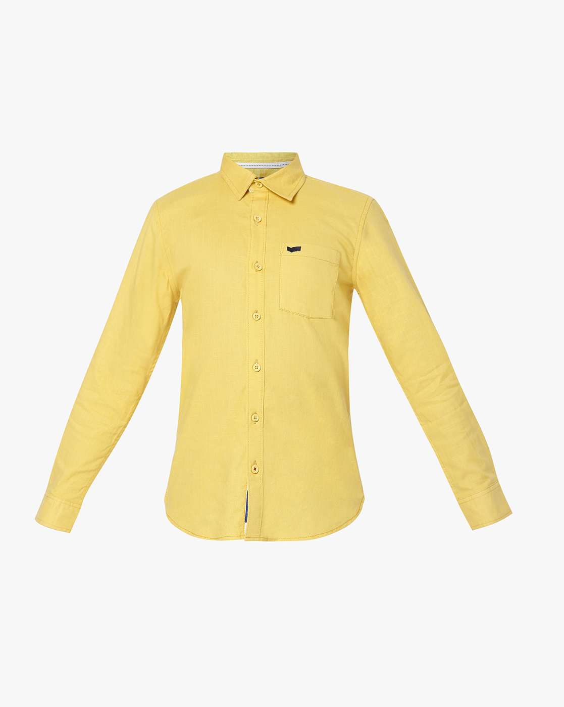 GAS KIDS Boys  Solid Yellow Shirt